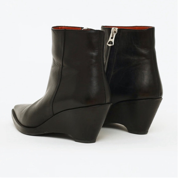 ACNE STUDIOS Cony Wedge Ankle Boots Sz 39 - Picture 5 of 10